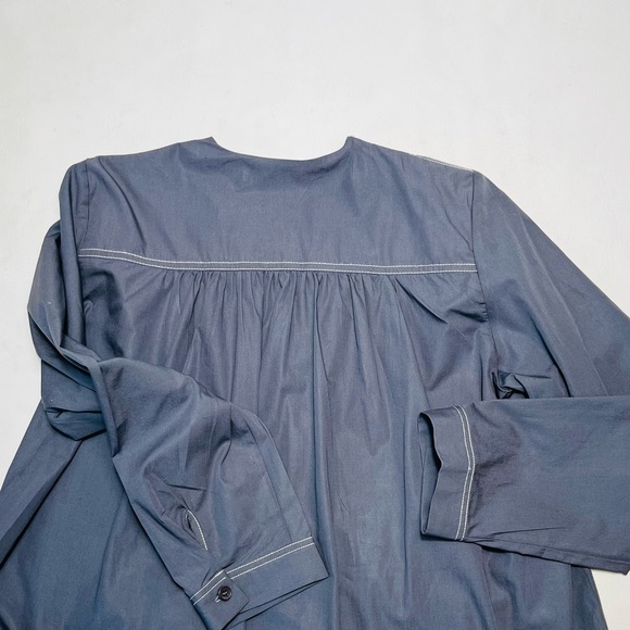 ZARA WOMAN ESPECIAL EDITION TOPSTITCHED MINI DRESS SIZE S COLOR GREY NWT - Picture 10 of 10